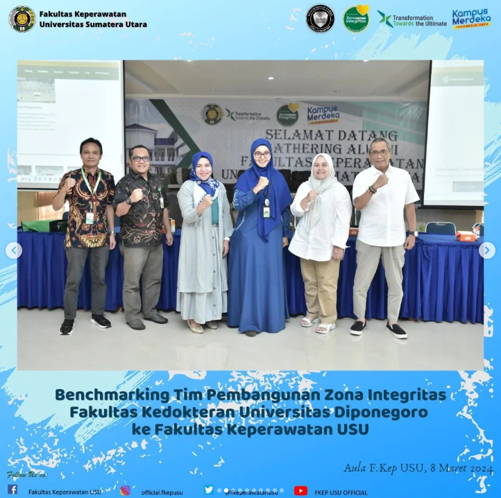 Launching of the Integrity Zone Towards a Clean and Service-Oriented Bureaucratic Area (ZI WBBM) at the Faculty of Nursing USU